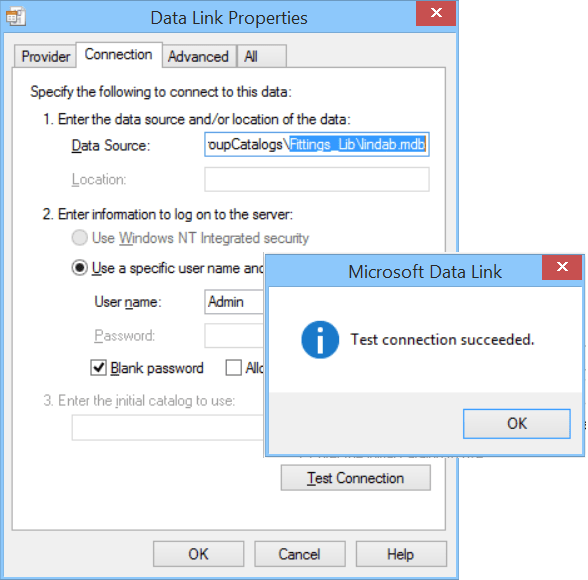 To establish a database link
